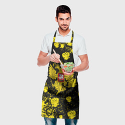 Фартук кулинарный Жёлтые краски герб, цвет: 3D-принт — фото 2