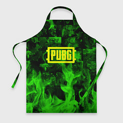 Фартук кулинарный PUBG green fire game, цвет: 3D-принт
