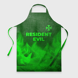 Фартук Resident Evil - green gradient посередине