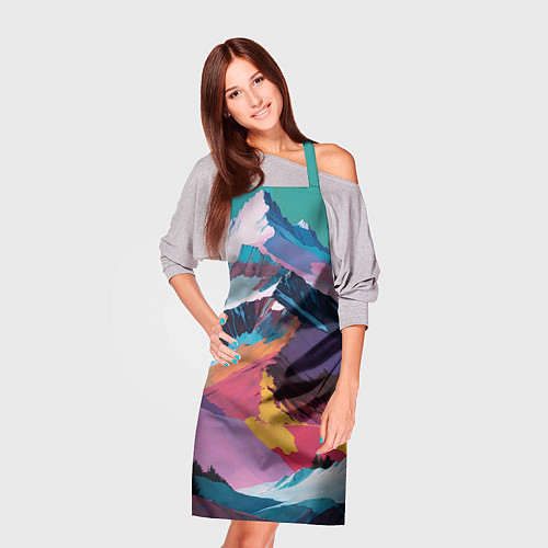 Фартук Горы краски / 3D-принт – фото 3