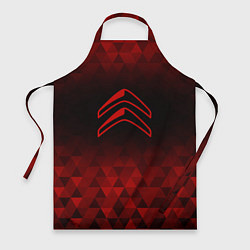 Фартук кулинарный Citroen red poly, цвет: 3D-принт