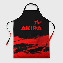 Фартук кулинарный Akira - red gradient посередине, цвет: 3D-принт