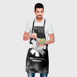 Фартук кулинарный Снежный Red Hot Chili Peppers, цвет: 3D-принт — фото 2
