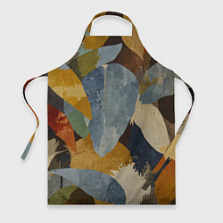 Фартук Акварельные листья абстракция