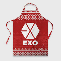 Фартук кулинарный Новогодний Exo, цвет: 3D-принт