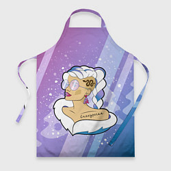 Фартук кулинарный Снегурочка с тату, цвет: 3D-принт