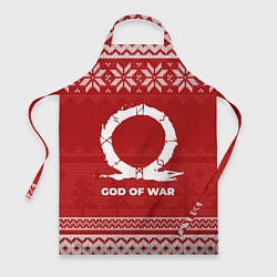 Фартук кулинарный Новогодний God of War, цвет: 3D-принт