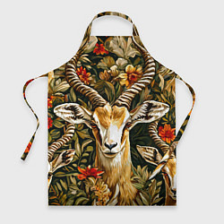 Фартук кулинарный Газель, цвет: 3D-принт