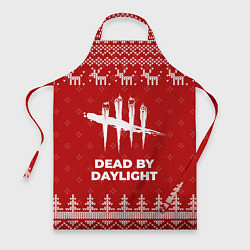 Фартук кулинарный Новогодний Dead by Daylight с оленями, цвет: 3D-принт