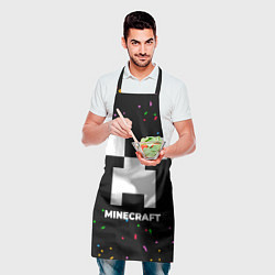 Фартук кулинарный Minecraft конфети, цвет: 3D-принт — фото 2