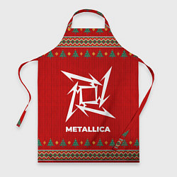 Фартук кулинарный Metallica new year, цвет: 3D-принт