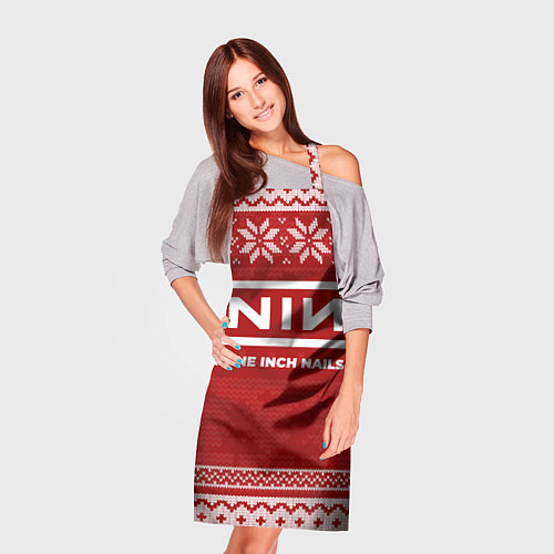 Фартук Новогодний Nine Inch Nails / 3D-принт – фото 3