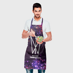 Фартук кулинарный Праздничный Within Temptation, цвет: 3D-принт — фото 2