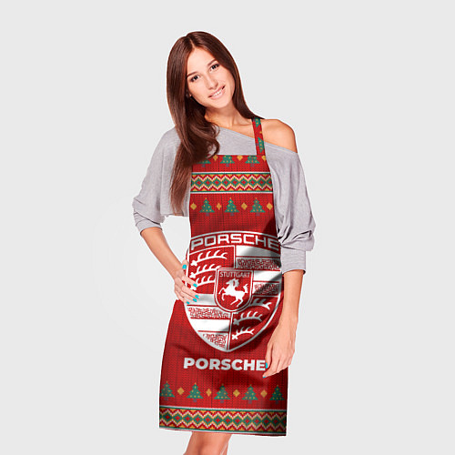 Фартук Porsche new year / 3D-принт – фото 3