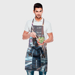 Фартук кулинарный Roblox испуганный человечек, цвет: 3D-принт — фото 2