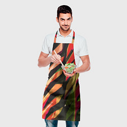 Фартук кулинарный Красно-чёрная абстракция, цвет: 3D-принт — фото 2