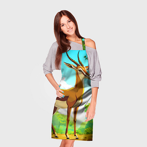 Фартук Газель в лесу / 3D-принт – фото 3