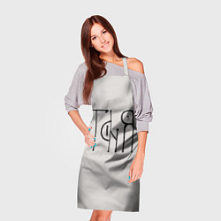 Фартук кулинарный Вязью Таня - чёрная надпись, цвет: 3D-принт — фото 2