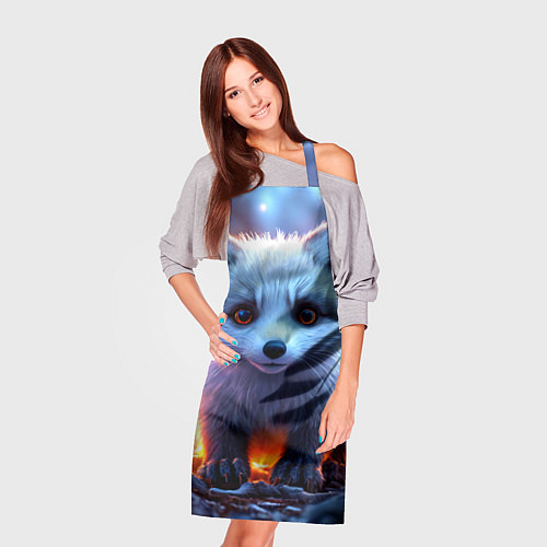 Фартук Песец в искрах / 3D-принт – фото 3