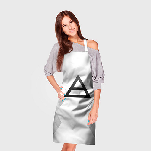 Фартук Thirty Seconds to Mars white poly / 3D-принт – фото 3