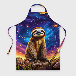 Фартук кулинарный Ленивец и звездное небо, цвет: 3D-принт