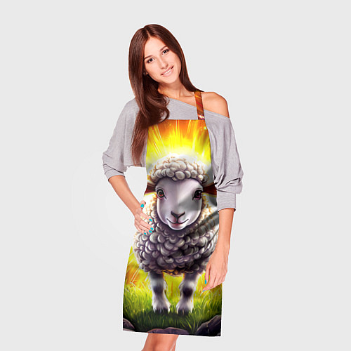 Фартук Овечка в ярких лучах / 3D-принт – фото 3