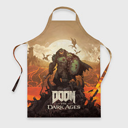 Фартук кулинарный Палач рока Doom the dark ages, цвет: 3D-принт