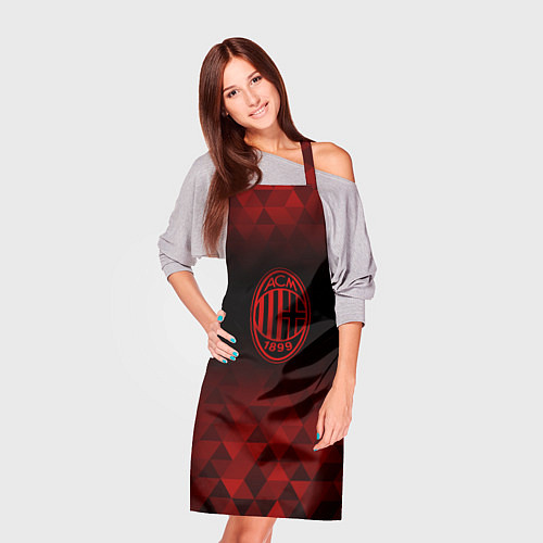 Фартук AC Milan red poly / 3D-принт – фото 3