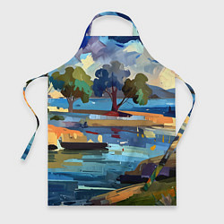 Фартук Летний пейзаж маслом