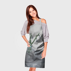 Фартук кулинарный Подснежники и птичка, цвет: 3D-принт — фото 2