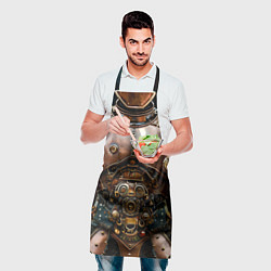 Фартук кулинарный Рыцарские доспехи фэнтези Стимпанк, цвет: 3D-принт — фото 2