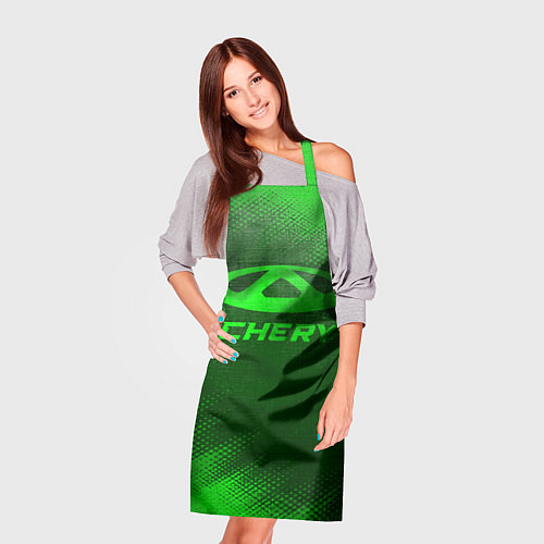 Фартук Chery - green gradient / 3D-принт – фото 3