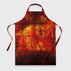 Фартук кулинарный Абстракция - red grunge tear, цвет: 3D-принт