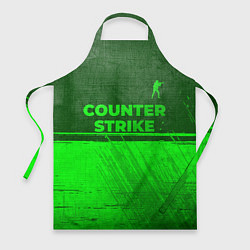 Фартук кулинарный Counter Strike - green gradient посередине, цвет: 3D-принт