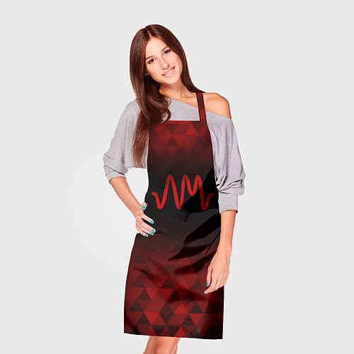 Фартук Arctic Monkeys red poly / 3D-принт – фото 3