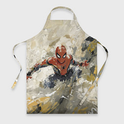 Фартук кулинарный Человек - паук маслом, цвет: 3D-принт