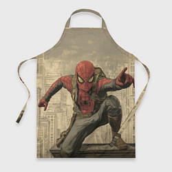 Фартук кулинарный Человек-паук готов спасать мир, цвет: 3D-принт