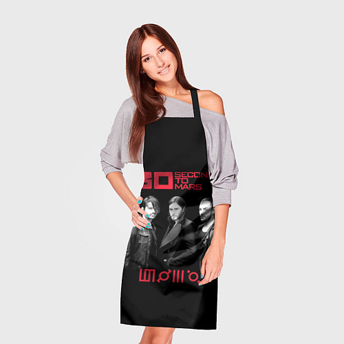 Фартук 30 Seconds to Mars poster / 3D-принт – фото 3