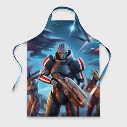 Фартук кулинарный Mass Effect - space fantasy, цвет: 3D-принт