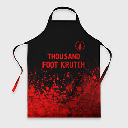 Фартук кулинарный Thousand Foot Krutch - red gradient посередине, цвет: 3D-принт