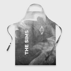 Фартук кулинарный The Sims - grey gradient вертикально, цвет: 3D-принт