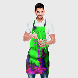 Фартук кулинарный Monster Energy flame, цвет: 3D-принт — фото 2