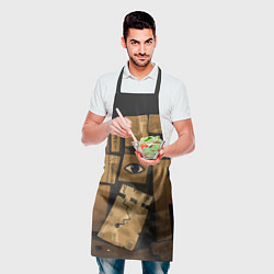 Фартук кулинарный Коробки и глаз, цвет: 3D-принт — фото 2