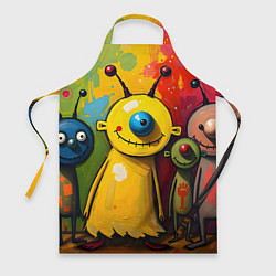 Фартук кулинарный Арт с человечками, цвет: 3D-принт