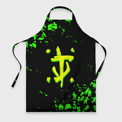 Фартук кулинарный Doom x fallout кислотное лого, цвет: 3D-принт