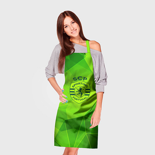 Фартук Sporting green poly / 3D-принт – фото 3