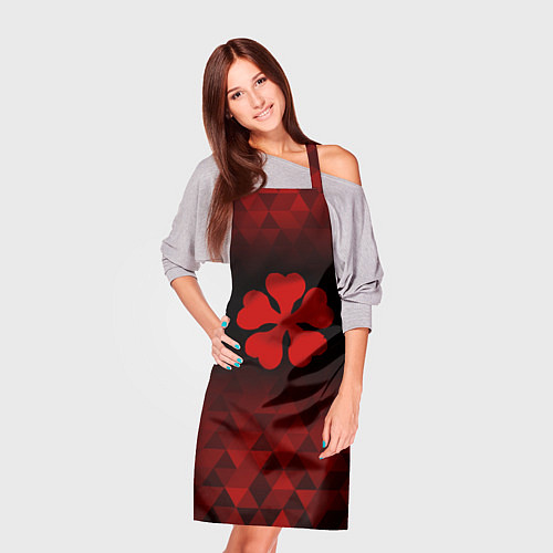 Фартук Black Clover red poly / 3D-принт – фото 3