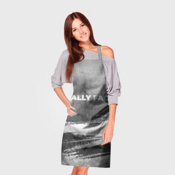 Фартук кулинарный Sally Face - grey gradient посередине, цвет: 3D-принт — фото 2