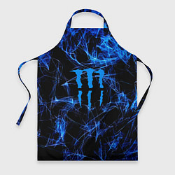 Фартук кулинарный Monster energy искры дымы, цвет: 3D-принт