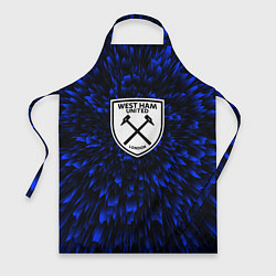 Фартук кулинарный West Ham blue energy, цвет: 3D-принт
